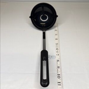 Bony USA Black Ladle Soup Spoon Nylon Plastic Stainless Steel